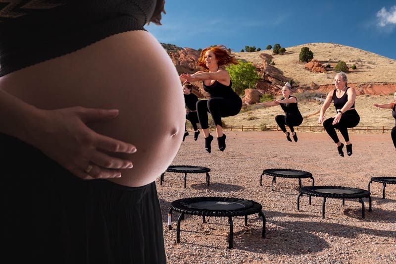 can you jump on a trampoline while pregnant