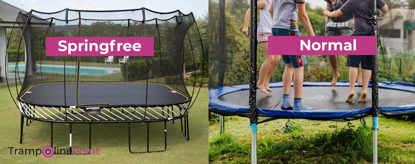 springfree and normal trampoline